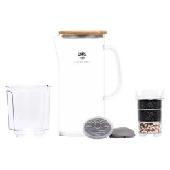 Filterkanne Glas Mit Bambusdeckel