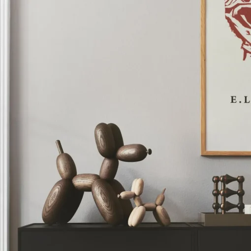 Holzfigur Ballon-Dog