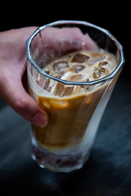 Latte Macchiato Glas Twisted