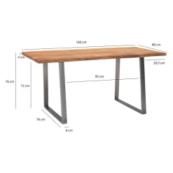 Schreibtisch Akazie